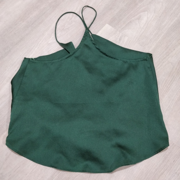 Akira Red Label silky green camisole blouse - Picture 7 of 12